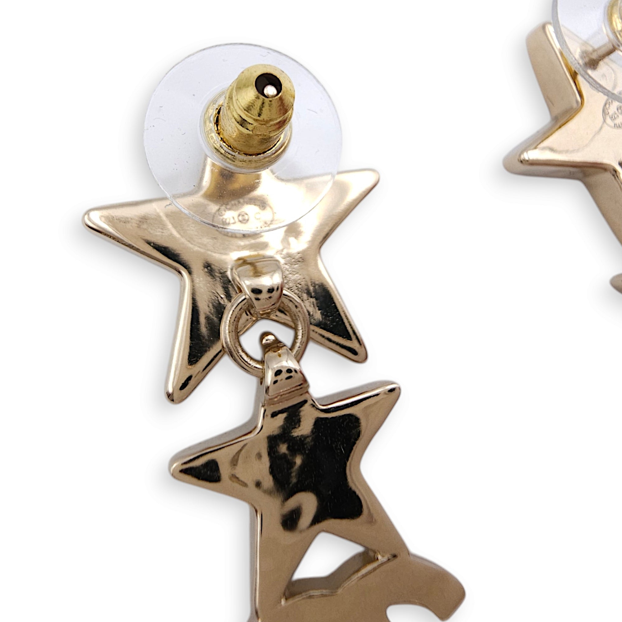 23C Star & CC Earrings Costume Jewellery in Gold