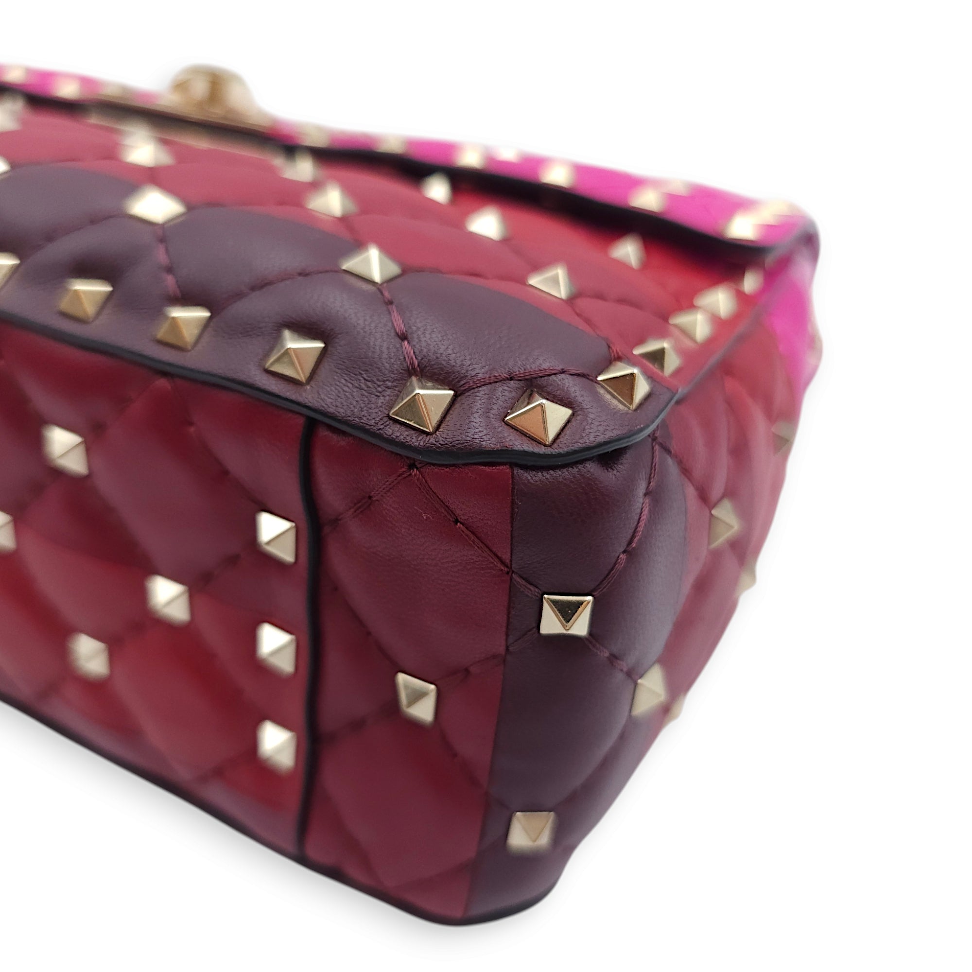 Garavani Rockstuds Spike 23x16x7cm Multi-colour Crossbody Bag in Nappa Leather, Gold hardware