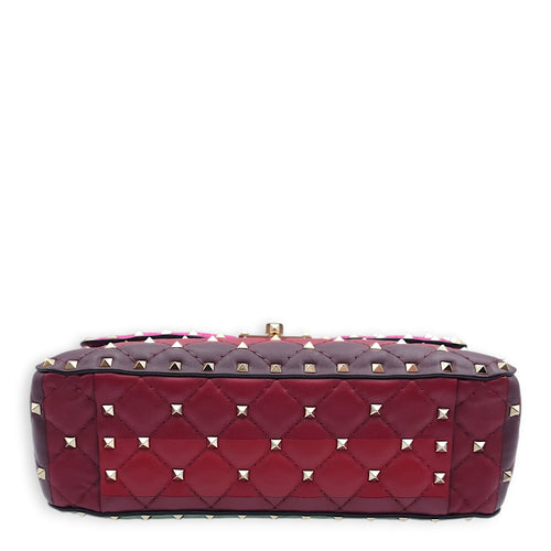 Garavani Rockstuds Spike 23x16x7cm Multi-colour Crossbody Bag in Nappa Leather, Gold hardware