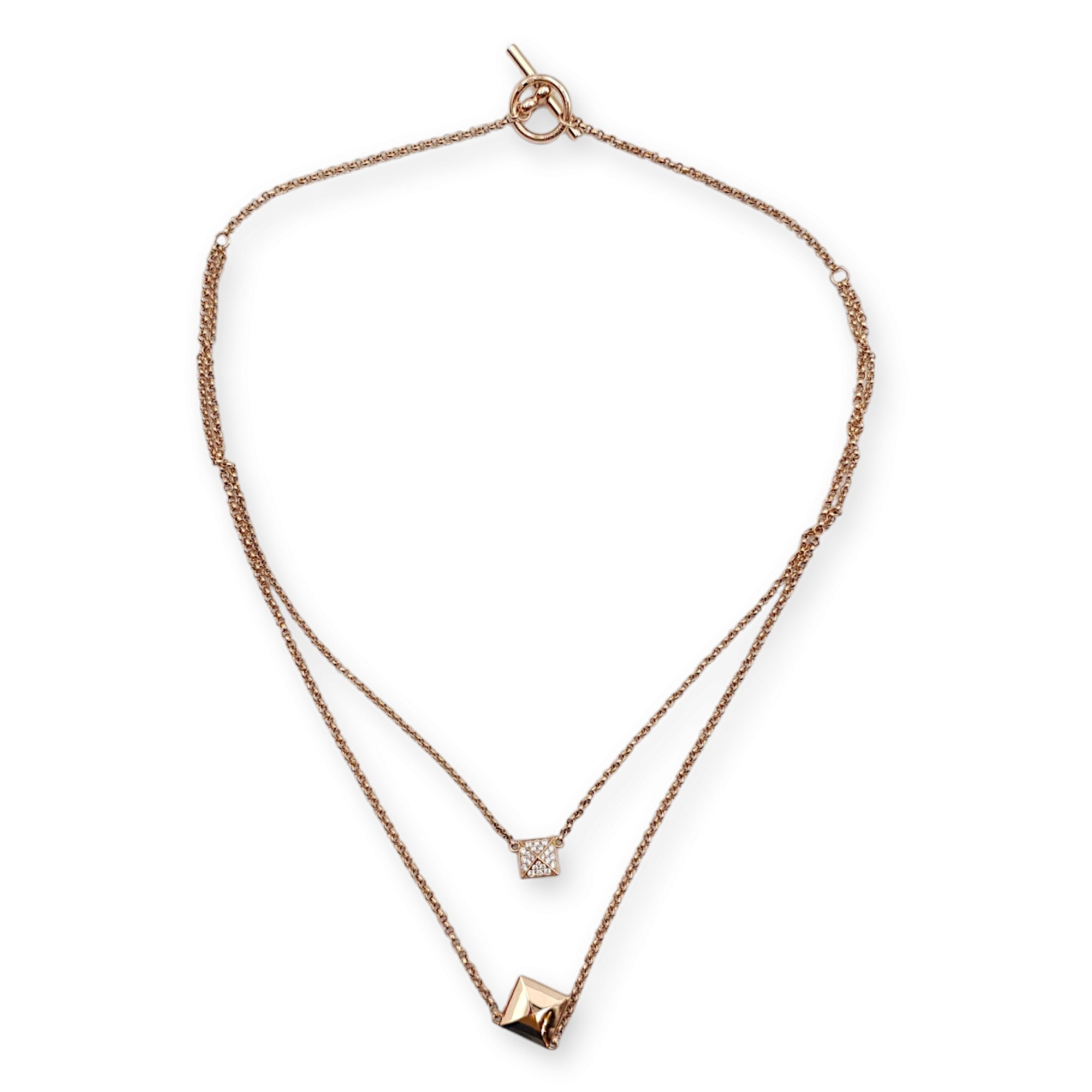 Clou d'H Necklace in Rose Gold Hardware