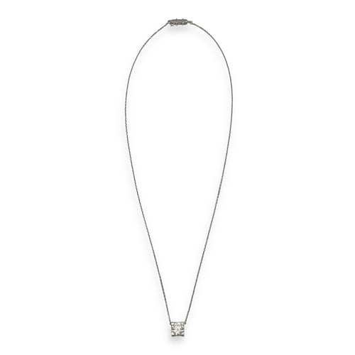 Diamond Necklace in White Gold Hardware