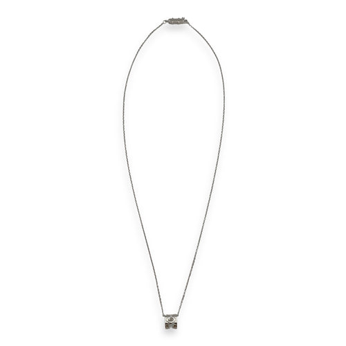 Diamond Necklace in White Gold Hardware