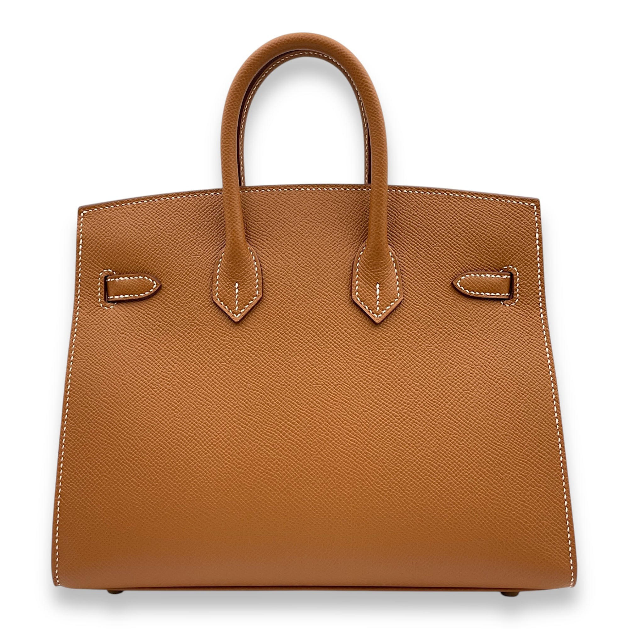 Sellier Birkin 25 Gold in Epsom, Gold hardware