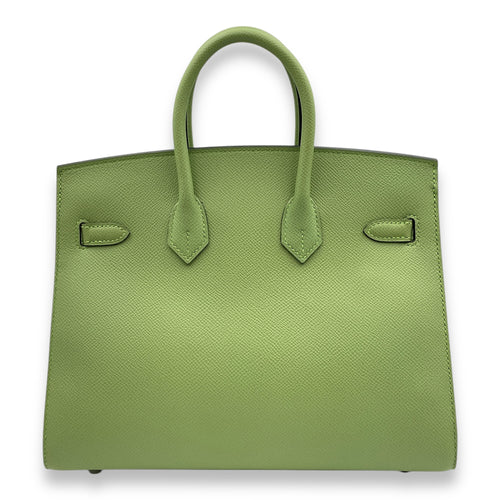 Sellier Birkin 25 Vert Criquet in Epsom, Palladium hardware