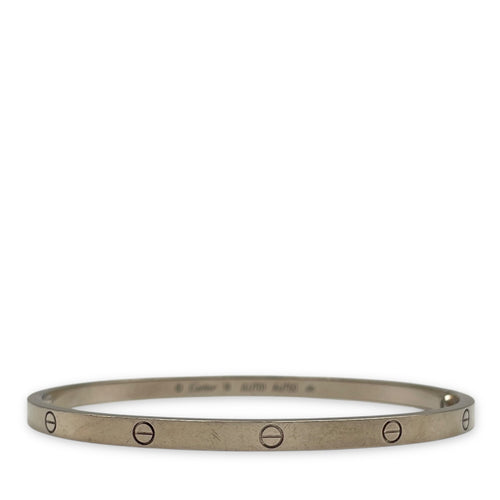 Love, Small Model 17 Bracelet in White Gold Hardware