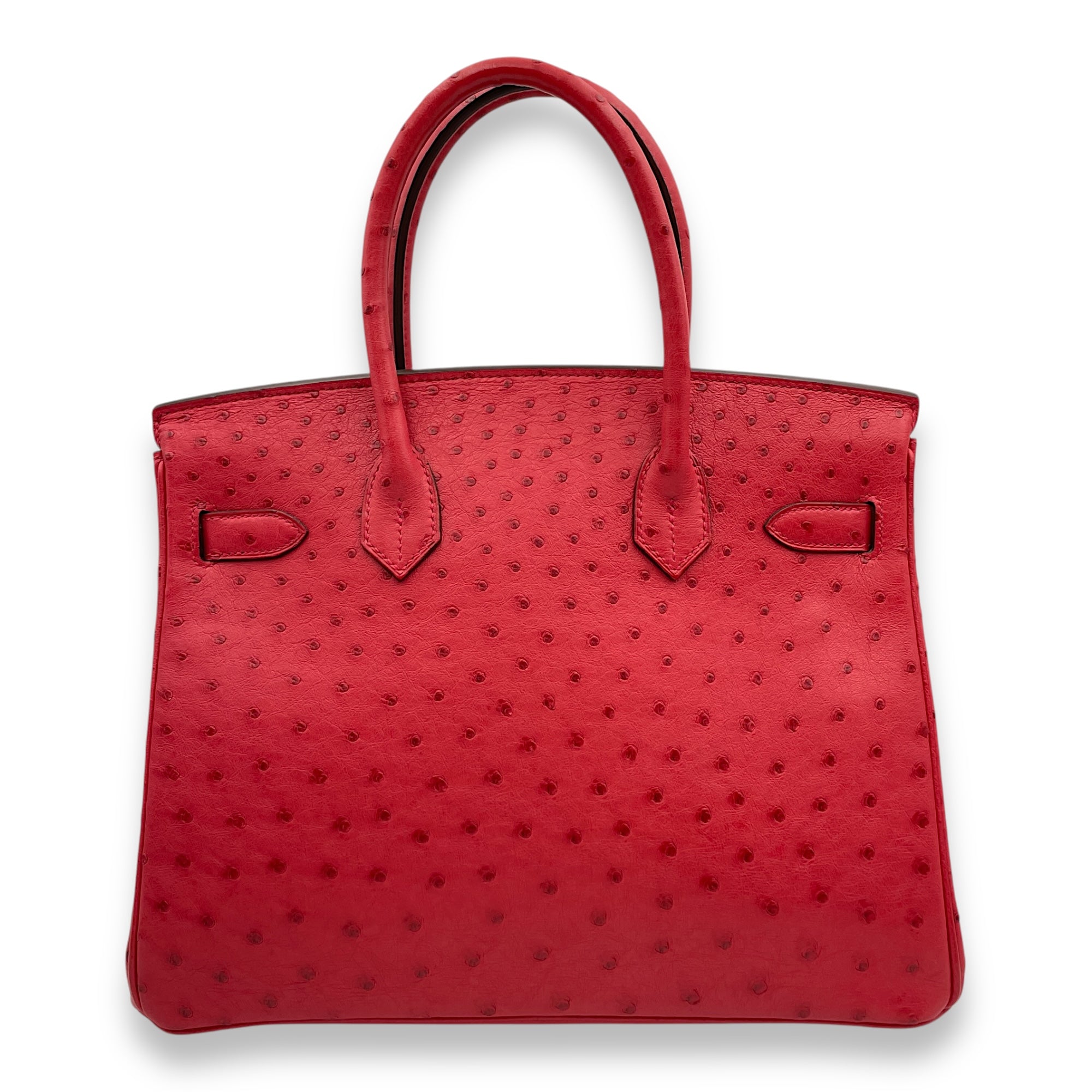 Birkin 30 Bougainviller in Ostrich, Palladium hardware