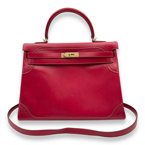 Ghillies Kelly 35 Rubis in Tadelakt Permabrass hardware