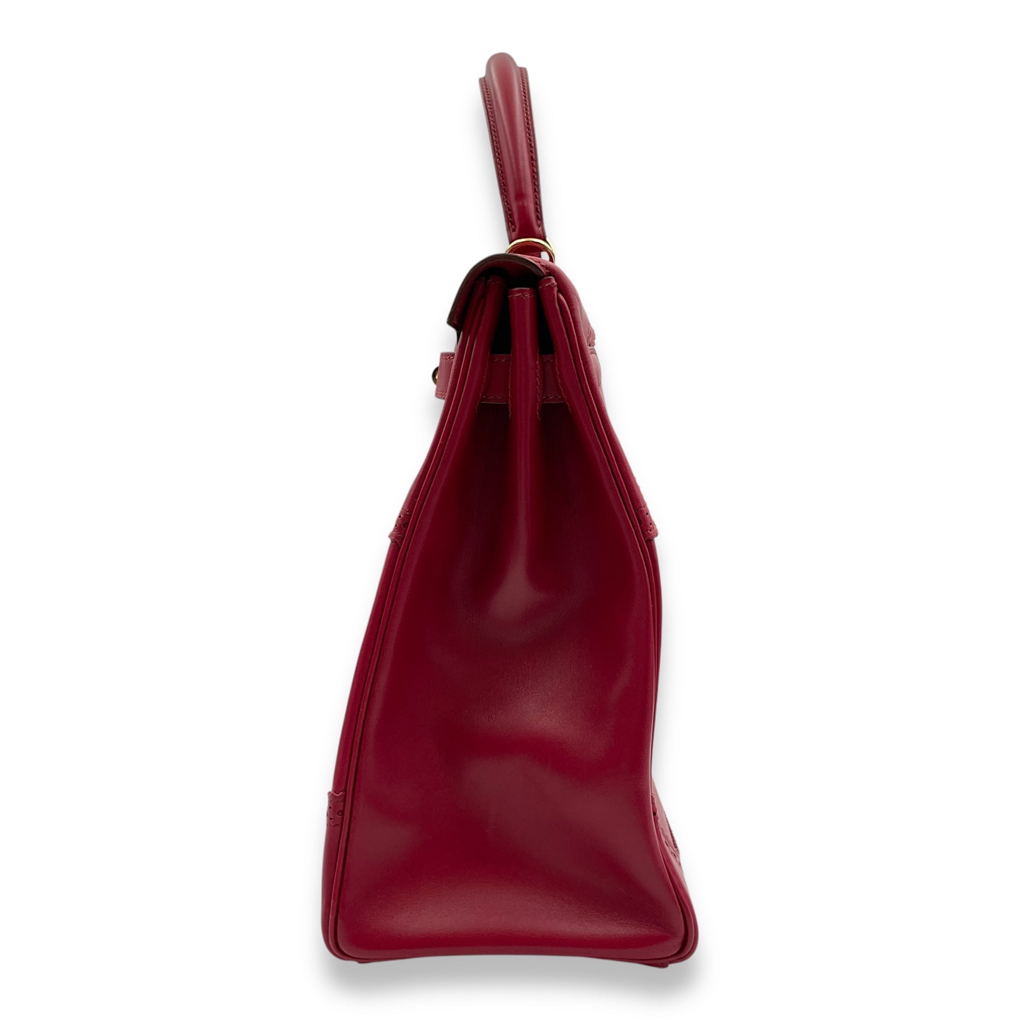 Ghillies Kelly 35 Rubis in Tadelakt Permabrass hardware