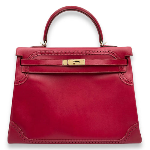 Ghillies Kelly 35 Rubis in Tadelakt Permabrass hardware
