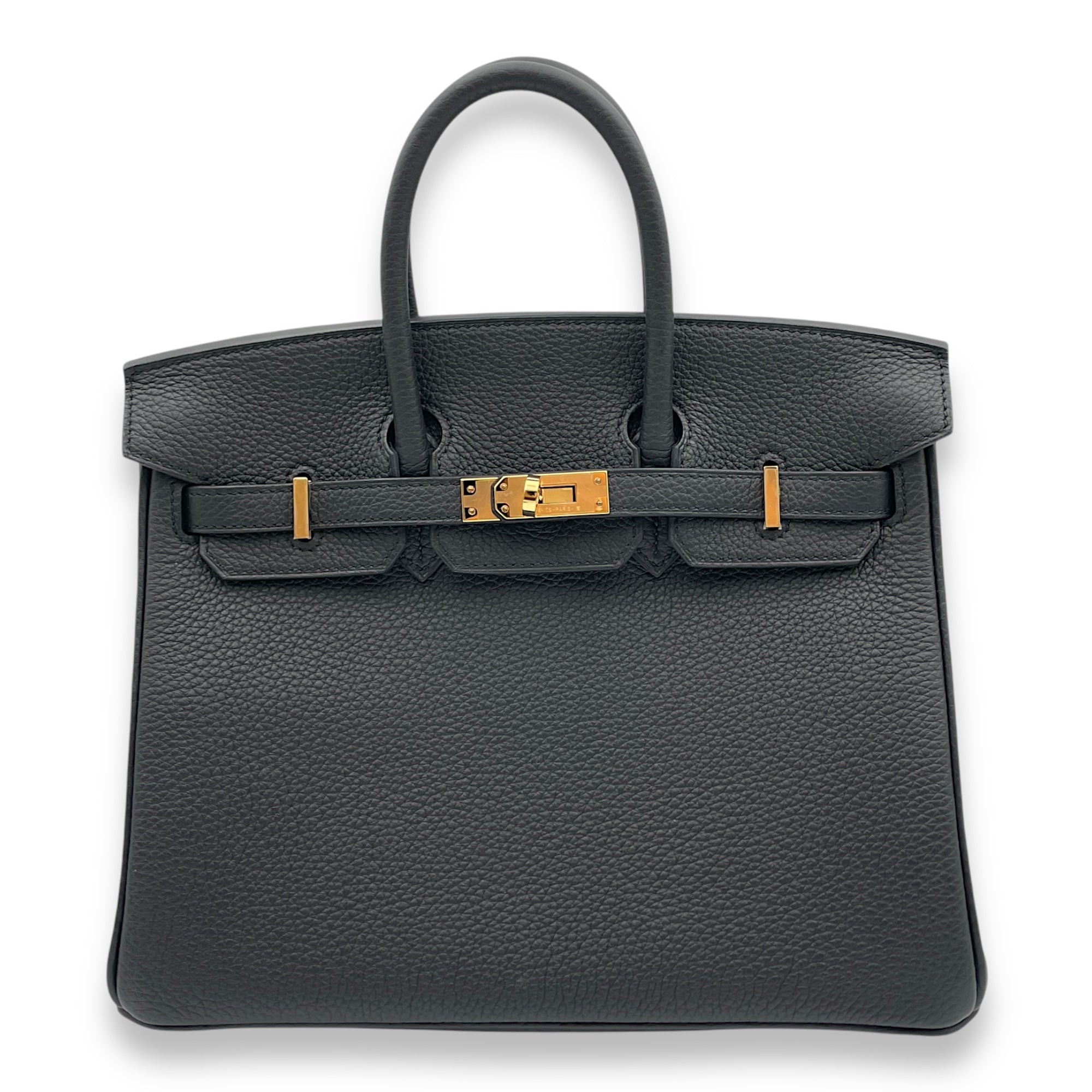 Birkin 25 Black in Togo, Gold hardware