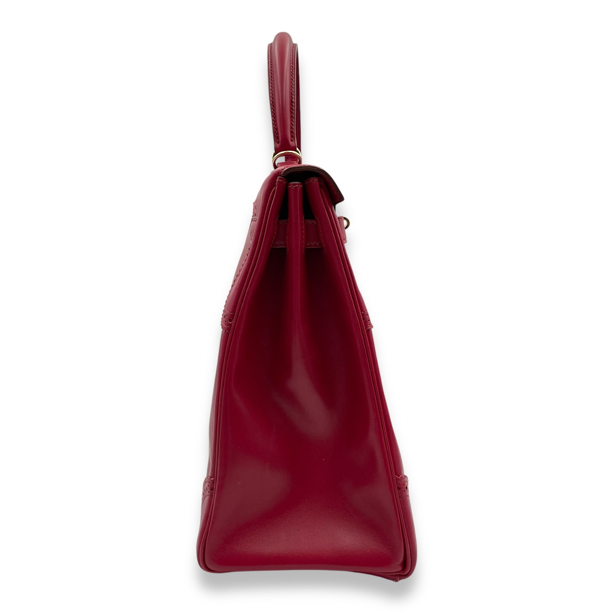 Ghillies Kelly 35 Rubis in Tadelakt Permabrass hardware
