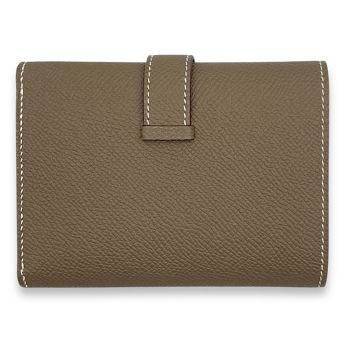 Bearn Combine Etoupe Wallet in Epsom, Gold hardware