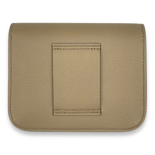 Constance Slim Beige Marfa Wallet in Evercolor, Gold hardware