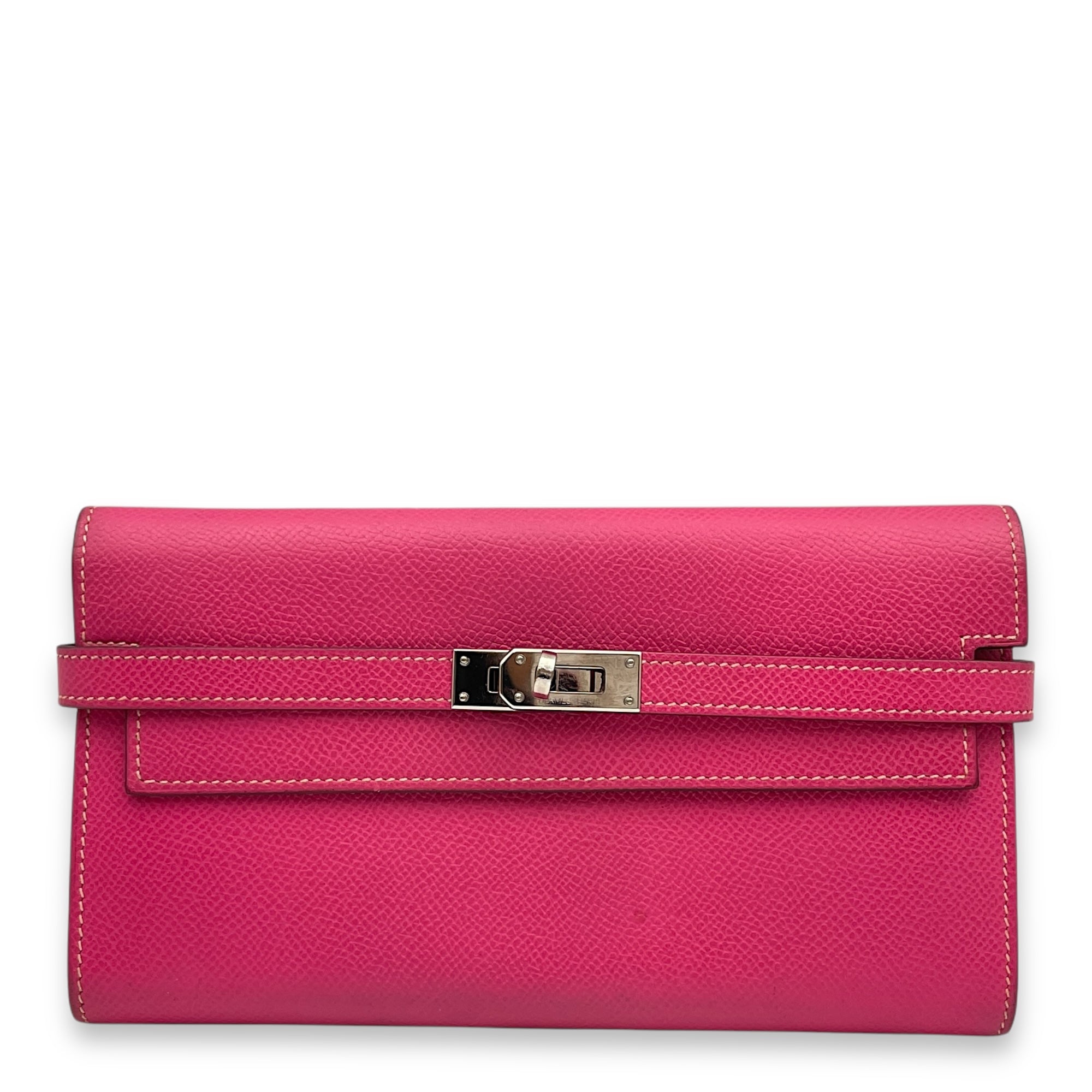 Kelly Rose Tyrien Wallet in Epsom, Palladium hardware