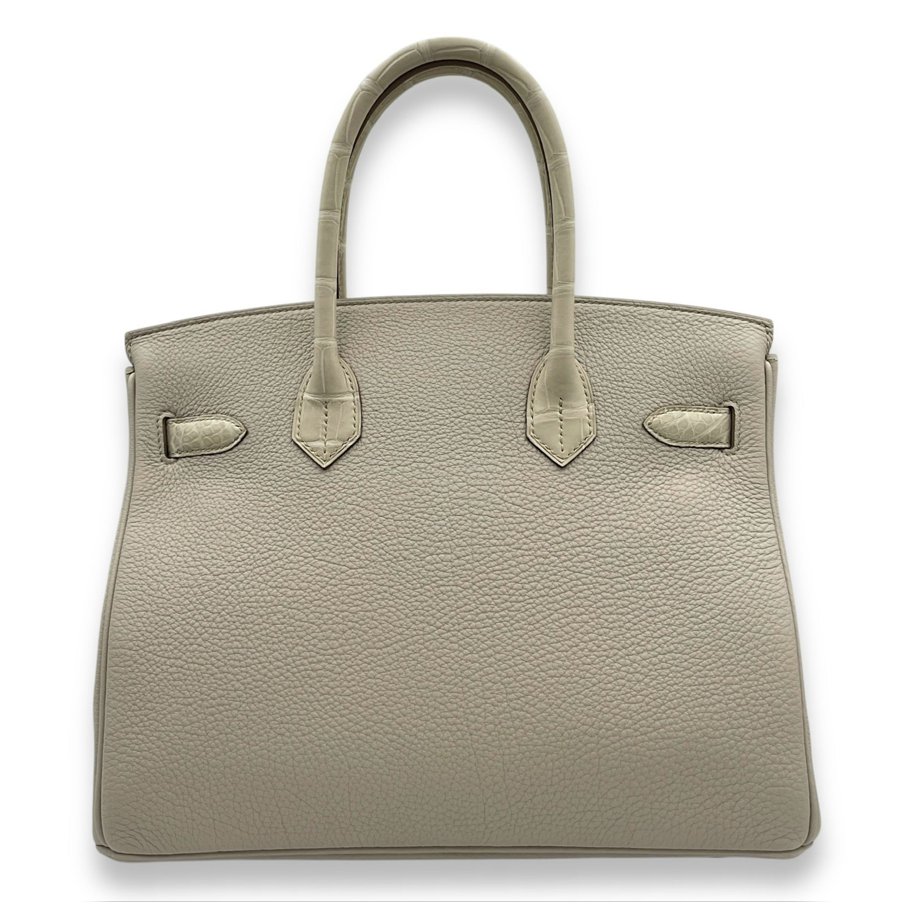 Birkin Touch 30 Beton in Togo/Matte Alligator, Gold hardware