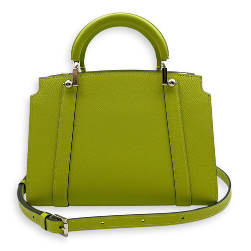 Petite Ballerine 26x18.5x10cm Lime Green Shoulder Bag in Calfskin, Silver hardware