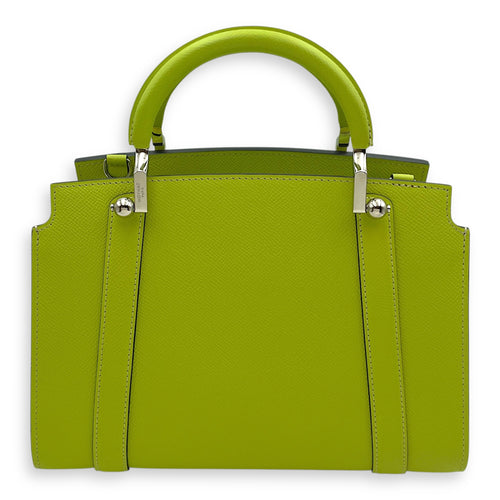 Petite Ballerine 26x18.5x10cm Lime Green Shoulder Bag in Calfskin, Silver hardware