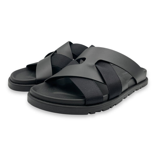 Kazimir 40.5 Black Sandals in Calfskin