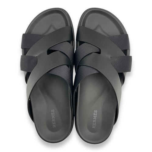 Kazimir 40.5 Black Sandals in Calfskin