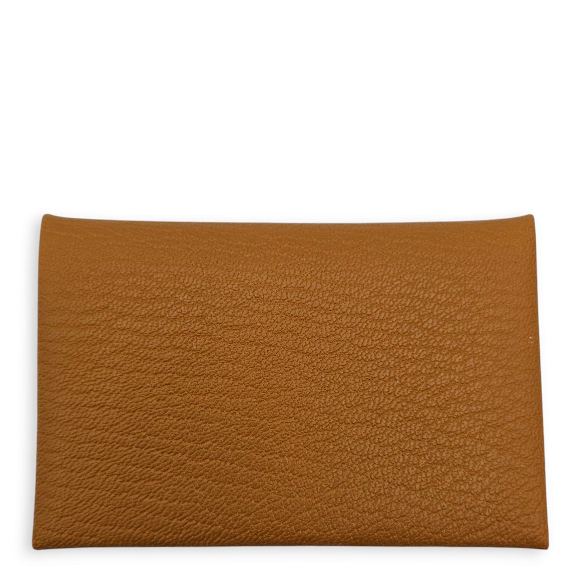 Calvi Caramel Card Holder in Chevre Mysore