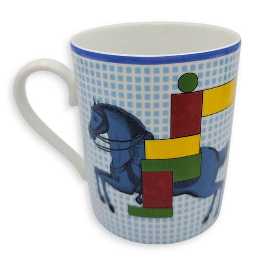 Cavalier En Formes Mug (pair) Blue/Vert Tableware