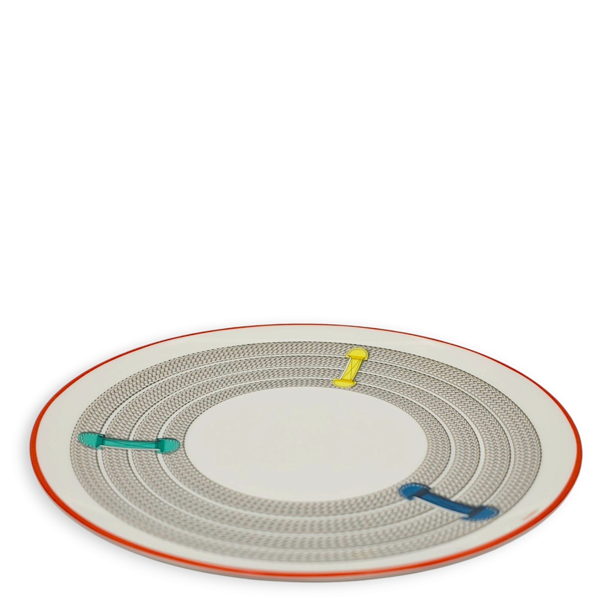Tressage Equestres Dessert Plate White Tableware CL2501-9023 3