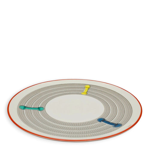 Tressage Equestres Dessert Plate White Tableware