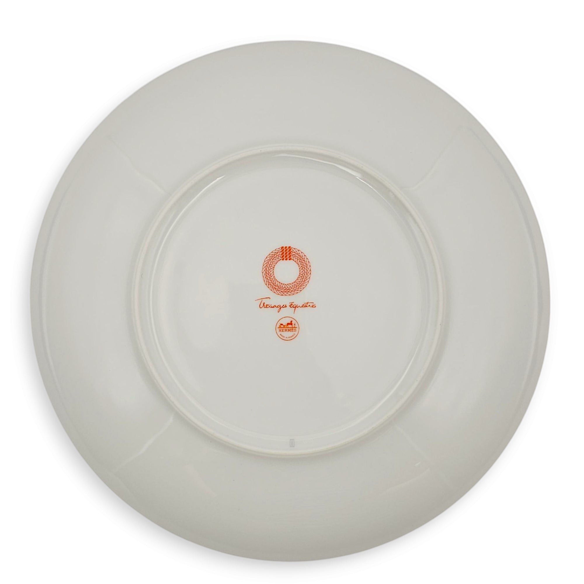 Tressage Equestres Dessert Plate White Tableware