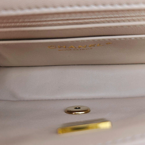 Classic Rectangle Mini Clair Crossbody Bag in Lambskin Gold hardware CL2502-10055 6