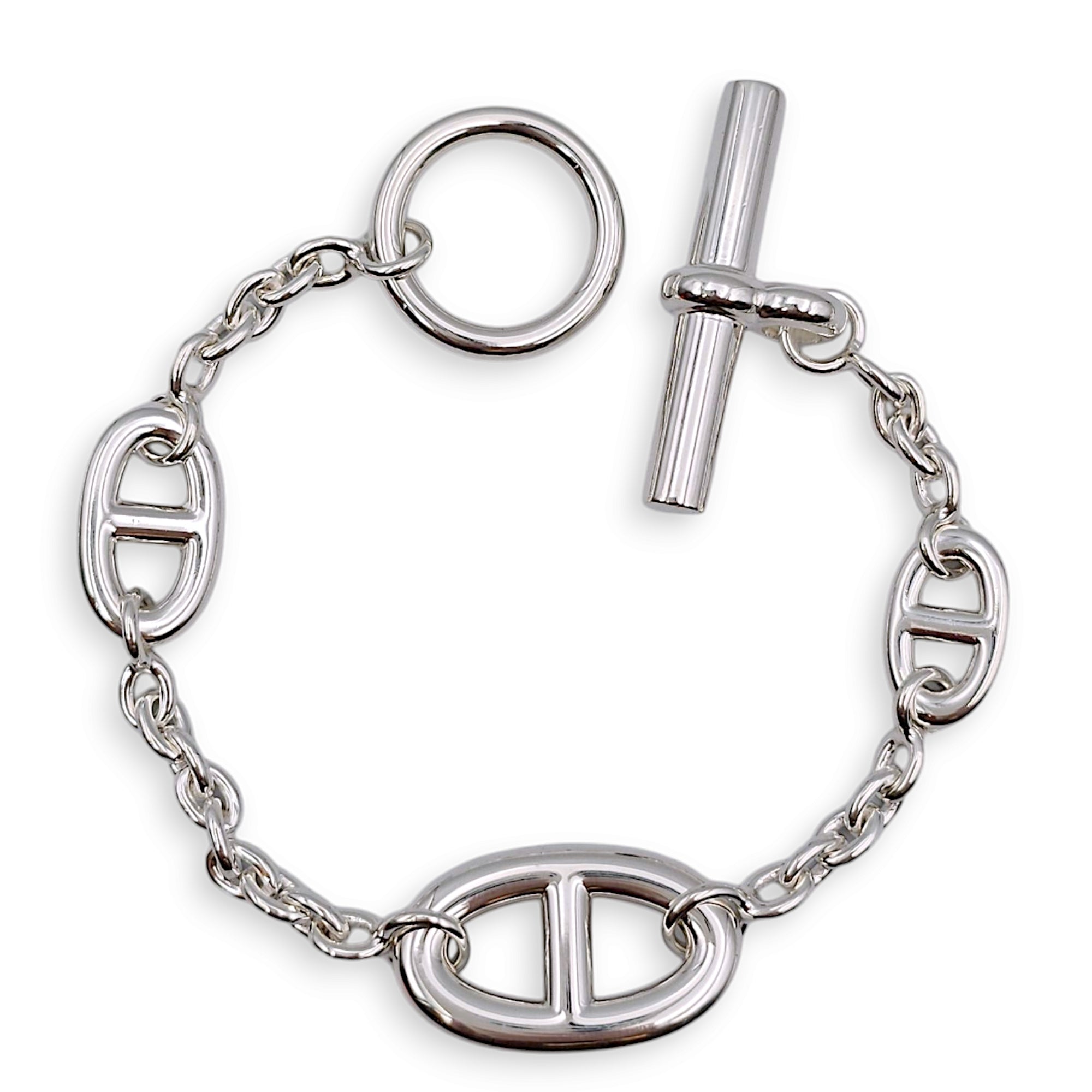 Farandole SH Sterling Silver Bracelet, Stainless Steel hardware