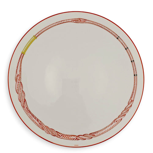 Tressage Equestres Dinner Plate White Tableware