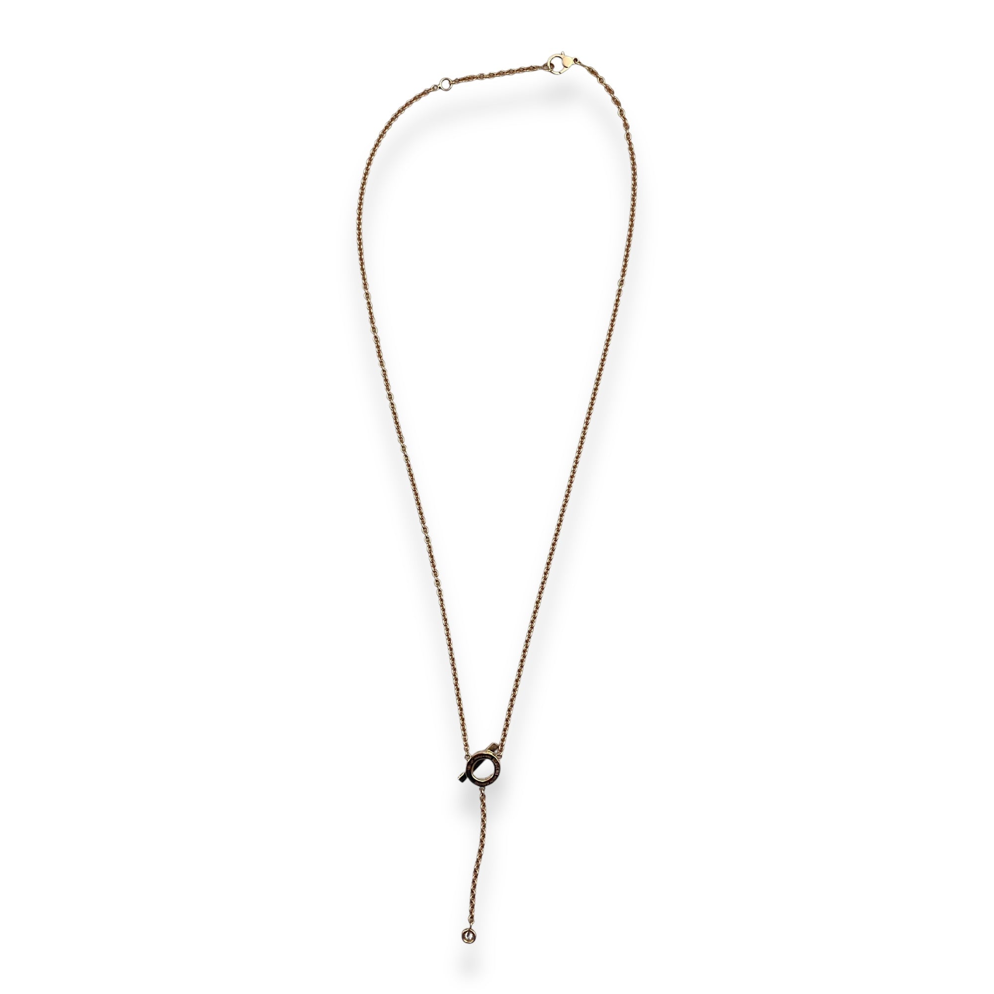 Finesse Lariat 18 Diamond, 0.55 Carat Necklace in Rose Gold