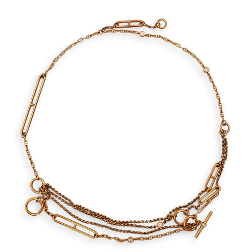 Chaine D'ancre Chaos Necklace in Rose Gold Hardware