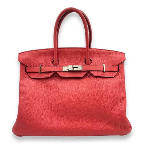 Birkin 35 Bougainvillier in Clemence, Palladium hardware