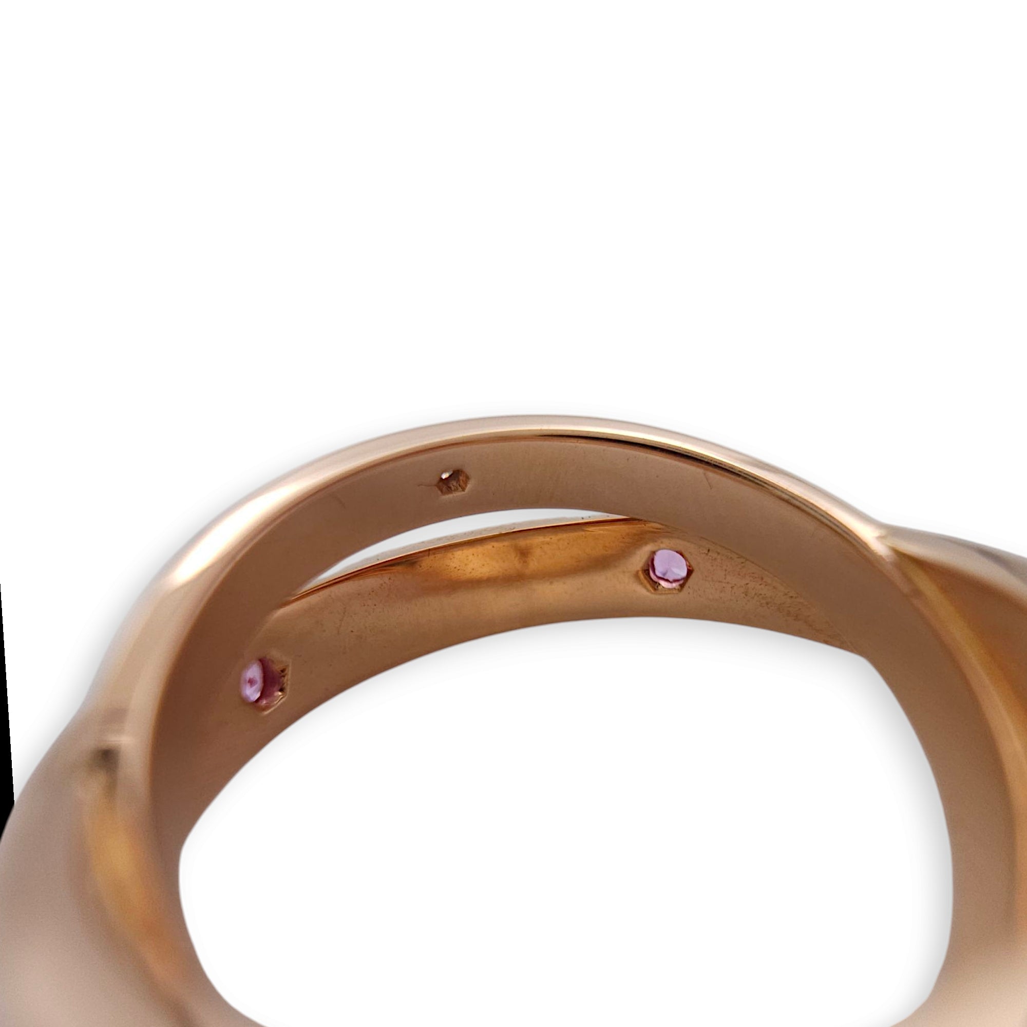 Love, Pink Sapphire 48 Ring in Rose Gold Hardware