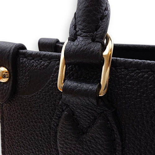 OnTheGo BB Black Crossbody Bag in Empriente Leather, Gold hardware