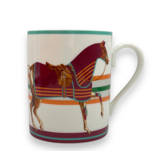 Cheval a la Couverture Mug Turquoise/Rouge Homeware