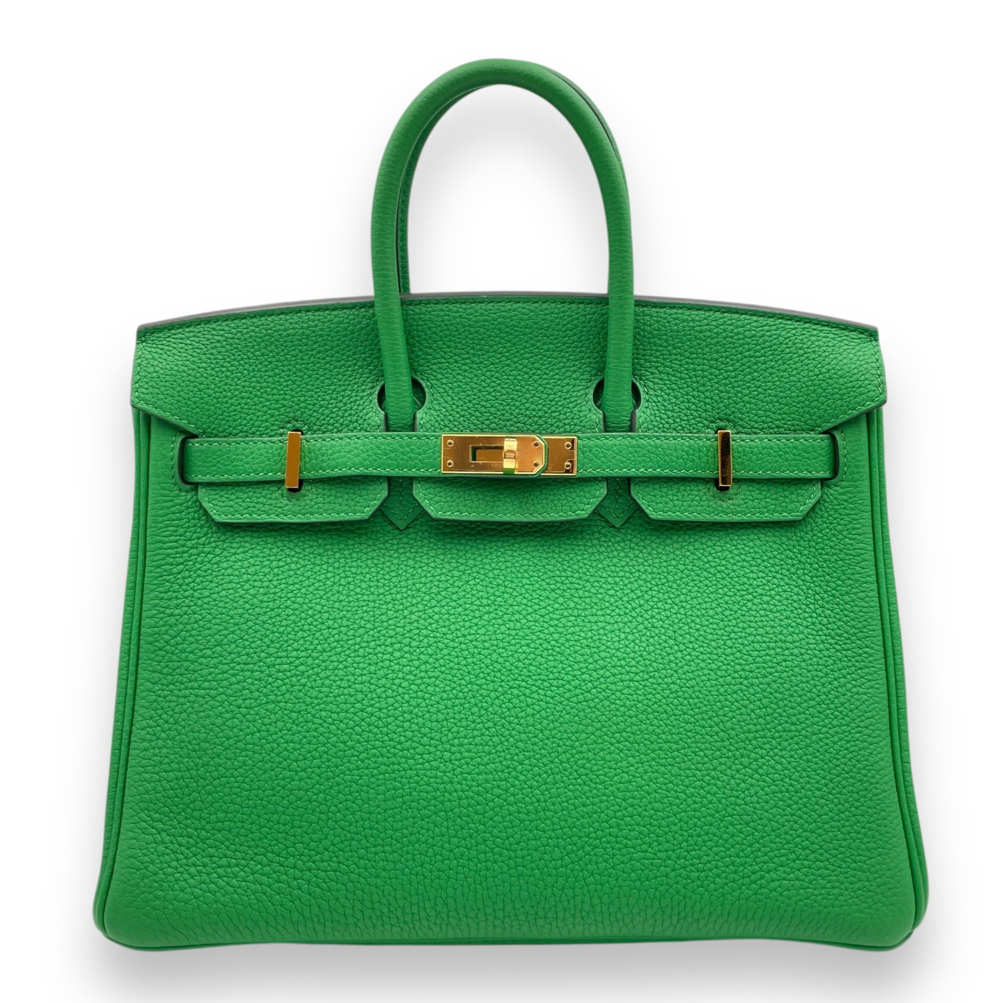 Birkin 25 Bambou in Togo, Gold hardware