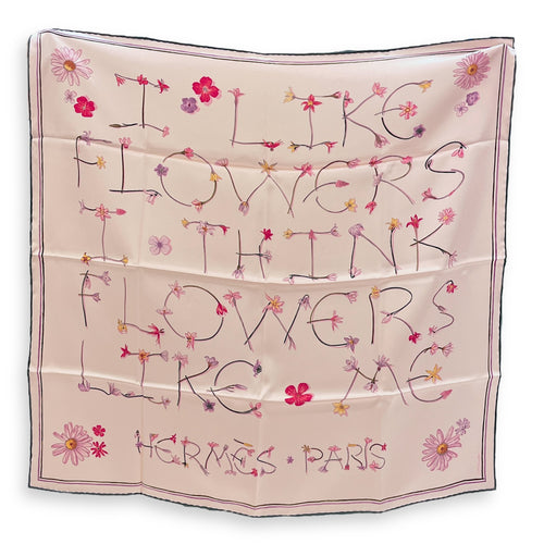 I like Flowers 70 Rose The/Kaki/Prun Scarf