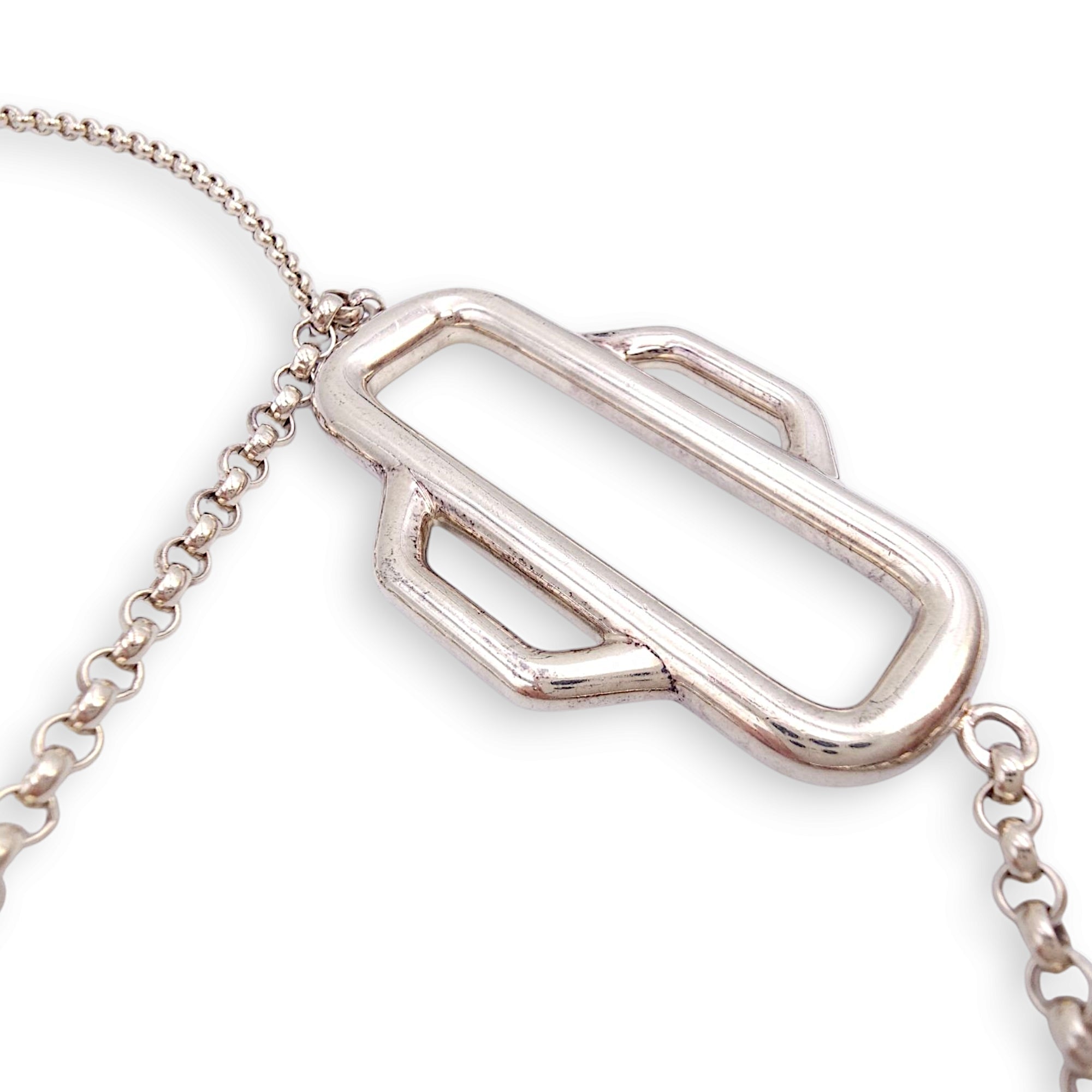 Attelage Necklace, Silver hardware