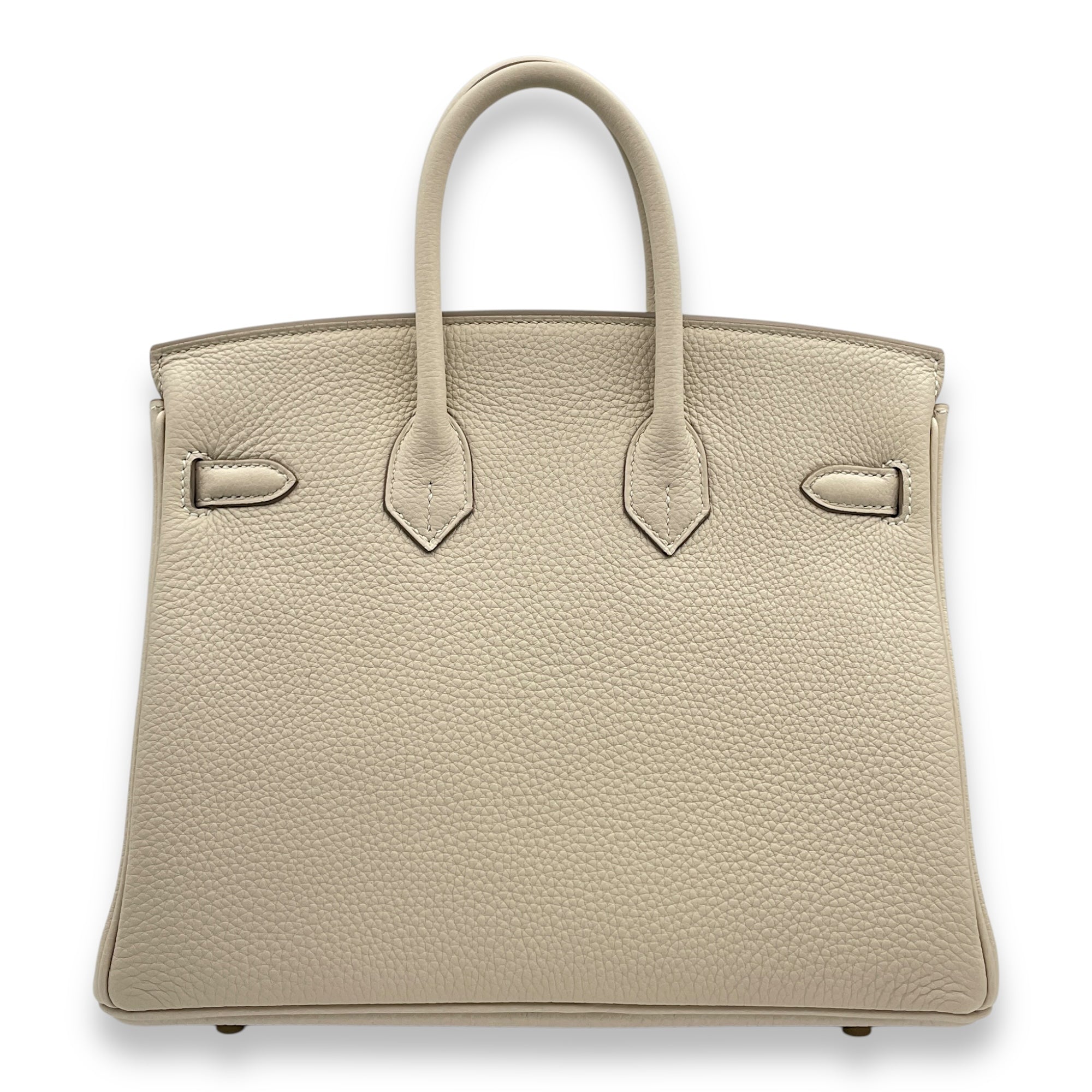 Birkin 25 Craie in Togo, Gold hardware