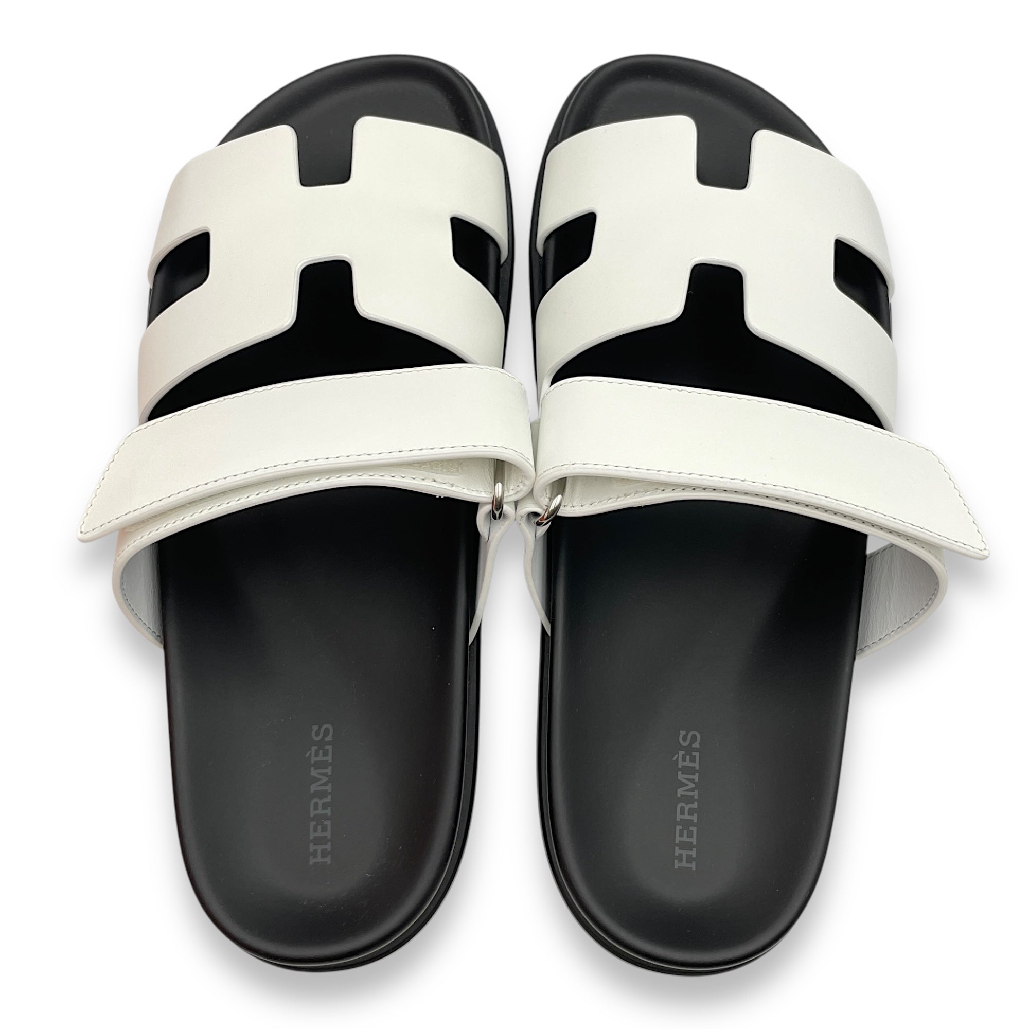 Chypre 39.5 Blanc Sandals in Calfskin