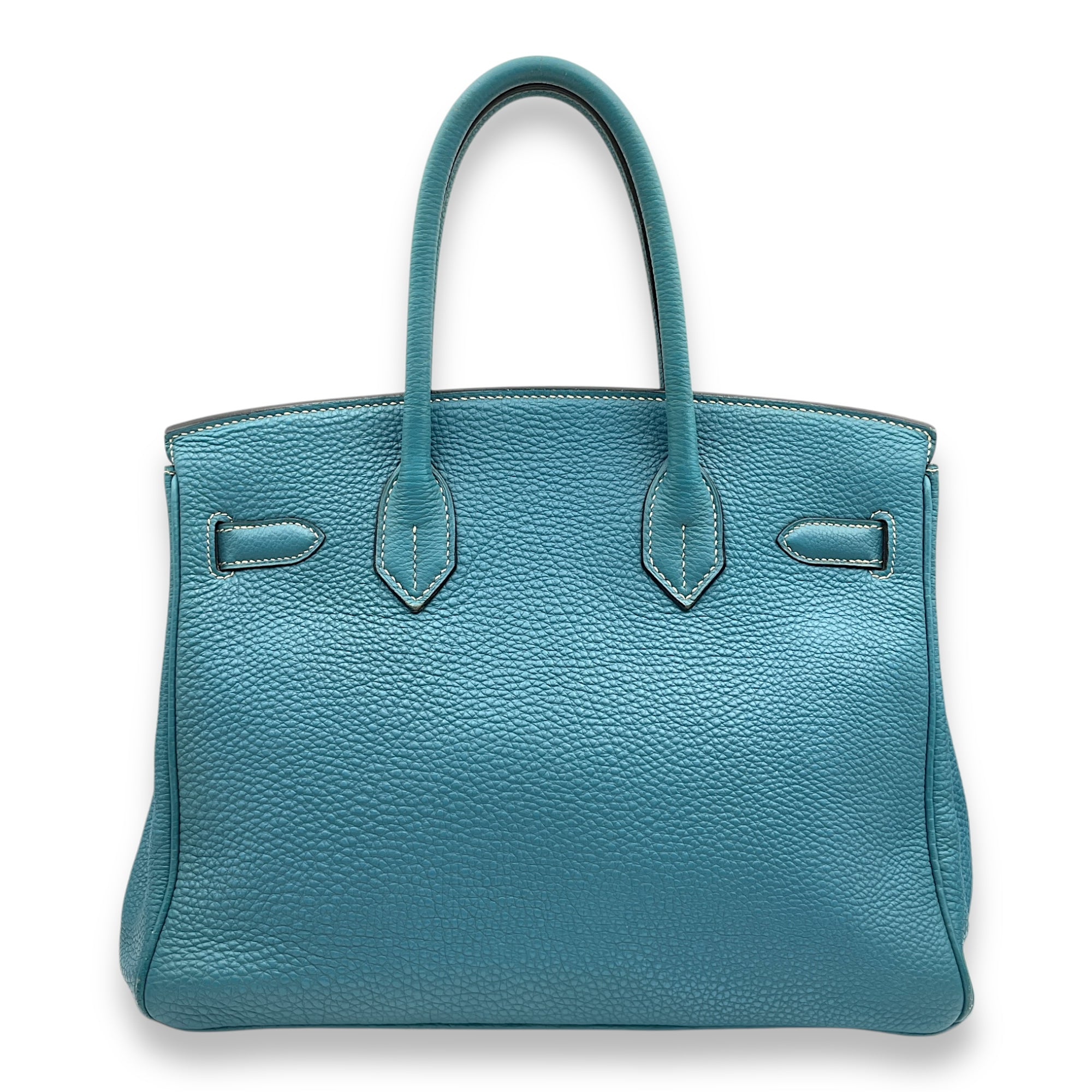 Birkin 30 Blue Jean in Togo, Palladium hardware