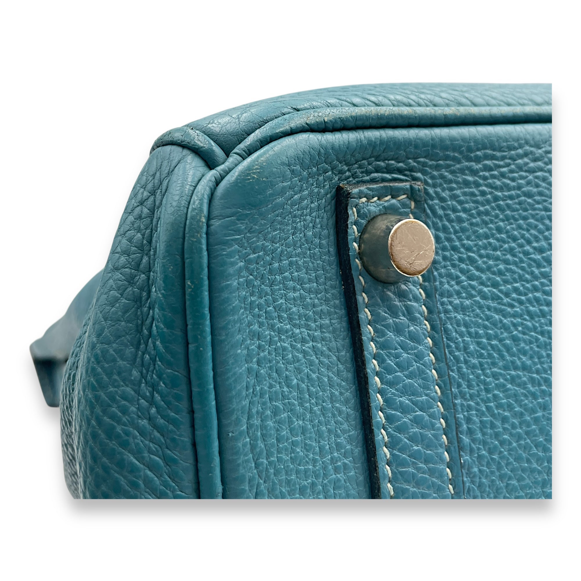 Birkin 30 Blue Jean in Togo, Palladium hardware