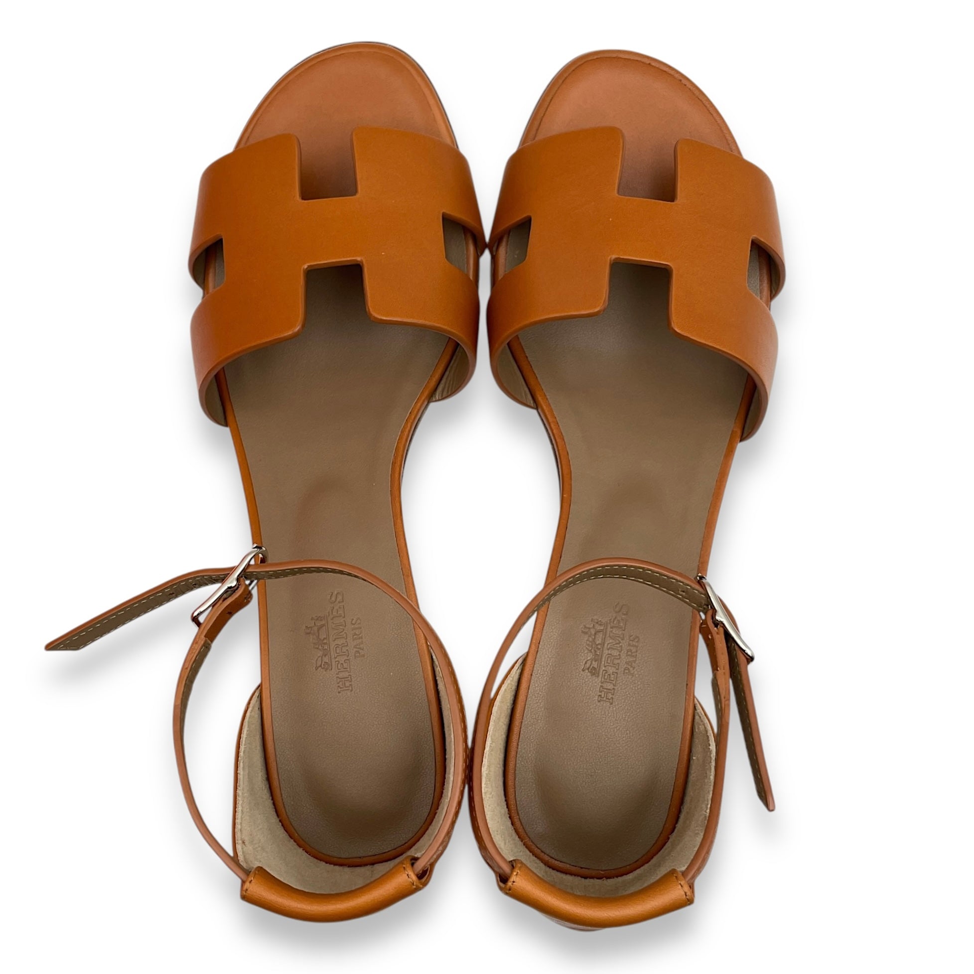 Encens 50 38.5 Naturel Sandals in Calfskin
