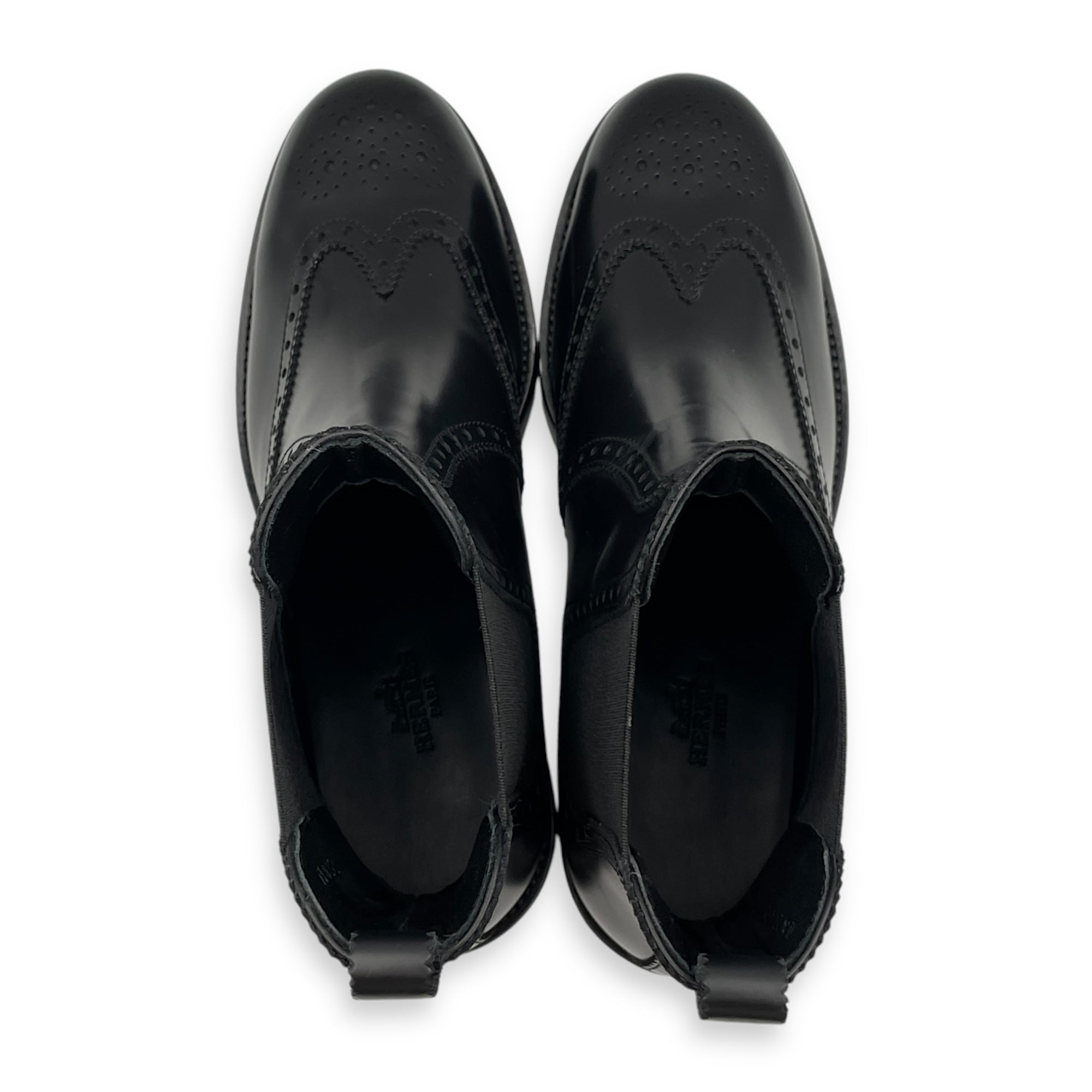 Hill Ankle  36.5 Black Boots in Calfskin