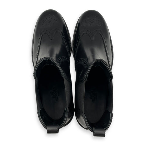 Hill Ankle  36.5 Black Boots in Calfskin