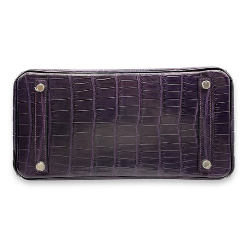 Birkin 30 Amethyst  in Matte Niloticus Palladium hardware