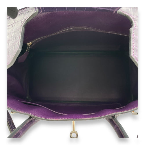 Birkin 30 Amethyst  in Matte Niloticus Palladium hardware