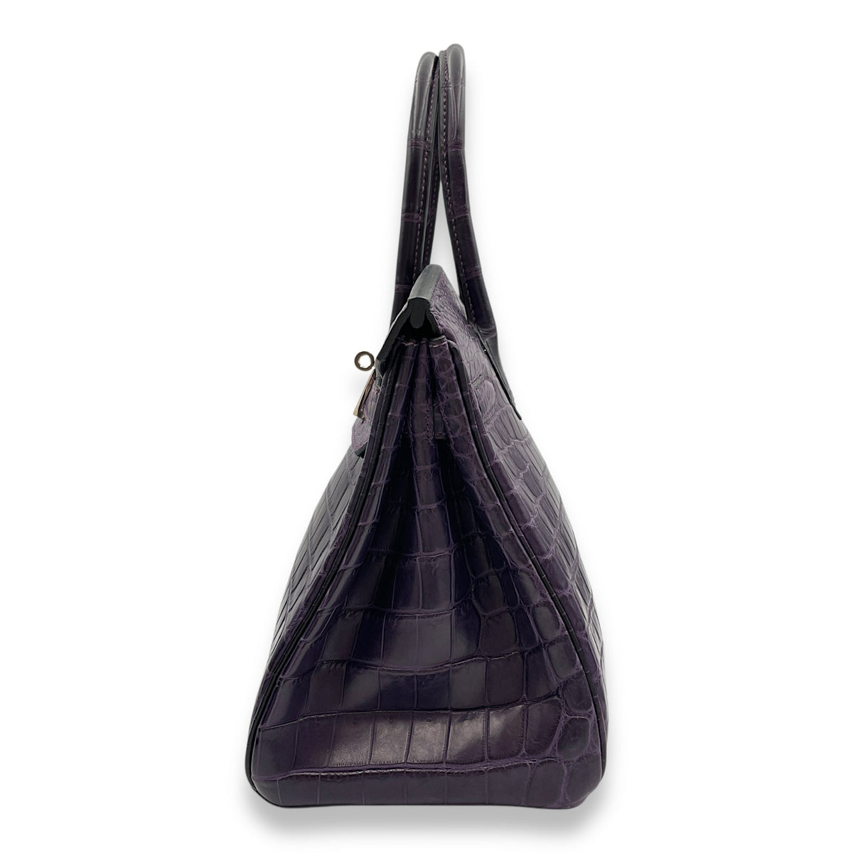 Birkin 30 Amethyst  in Matte Niloticus Palladium hardware
